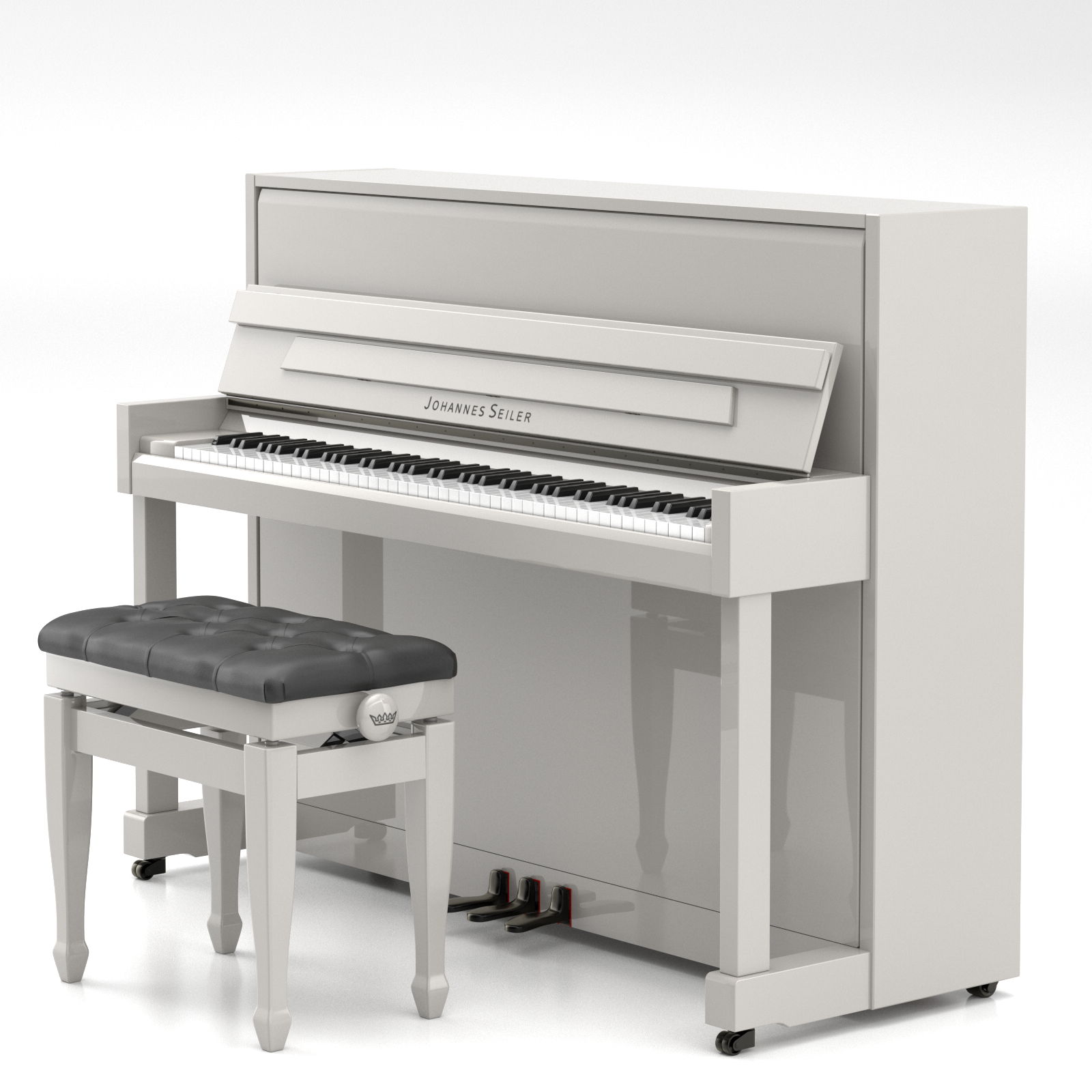 Seiler Johannes Seiler GS-112 pianoforte verticale grey polish 112 cm