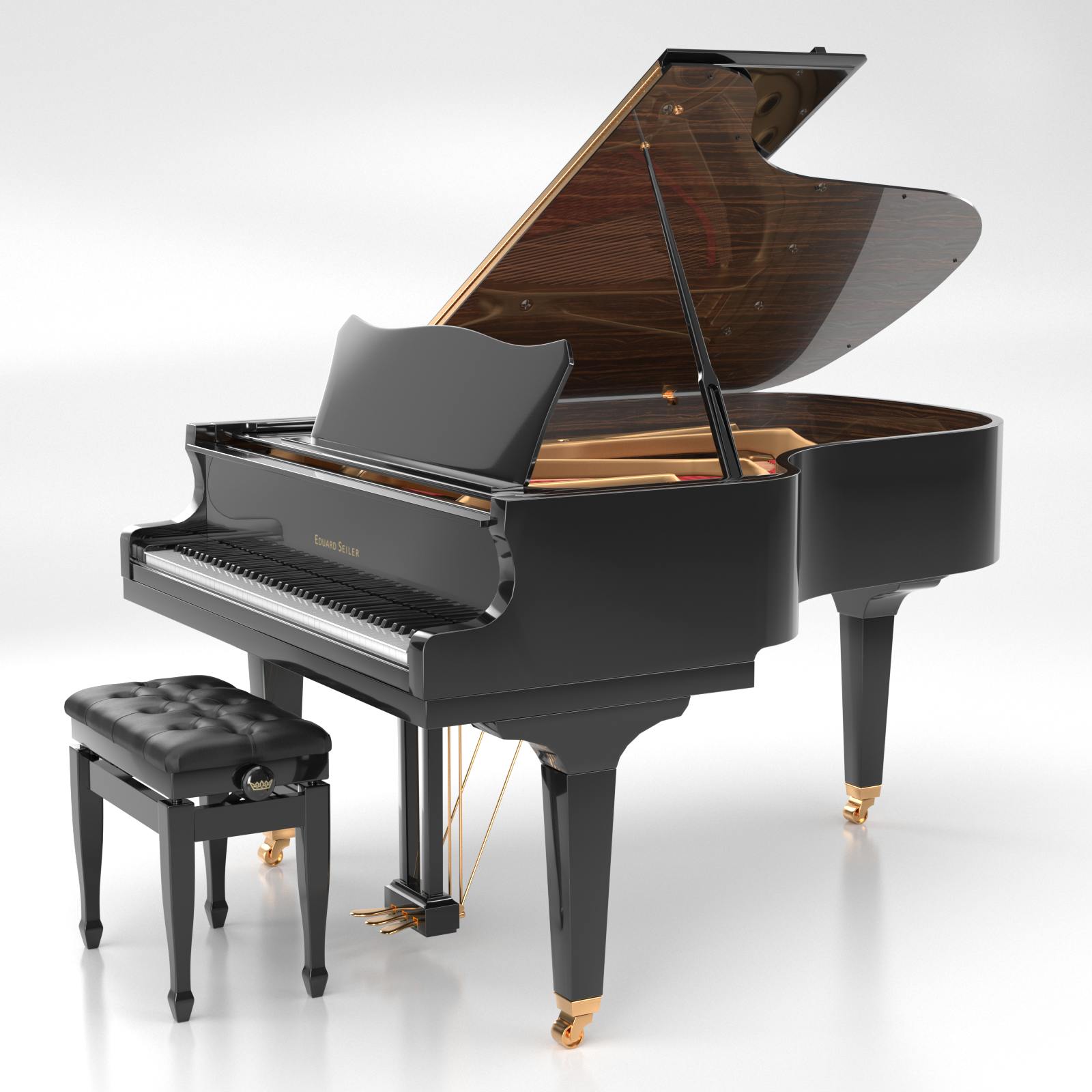 Seiler Eduard Seiler ED-186 pianoforte a coda nero lucido