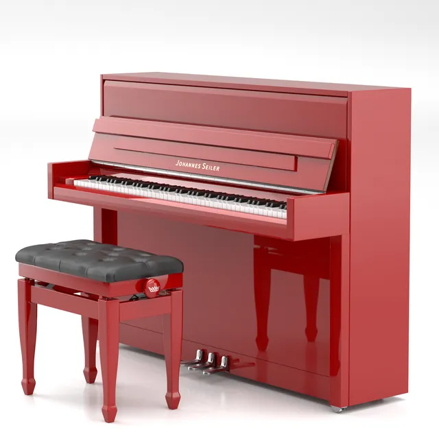 Johannes Seiler GS-110 NDR pianoforte verticale nero lucido