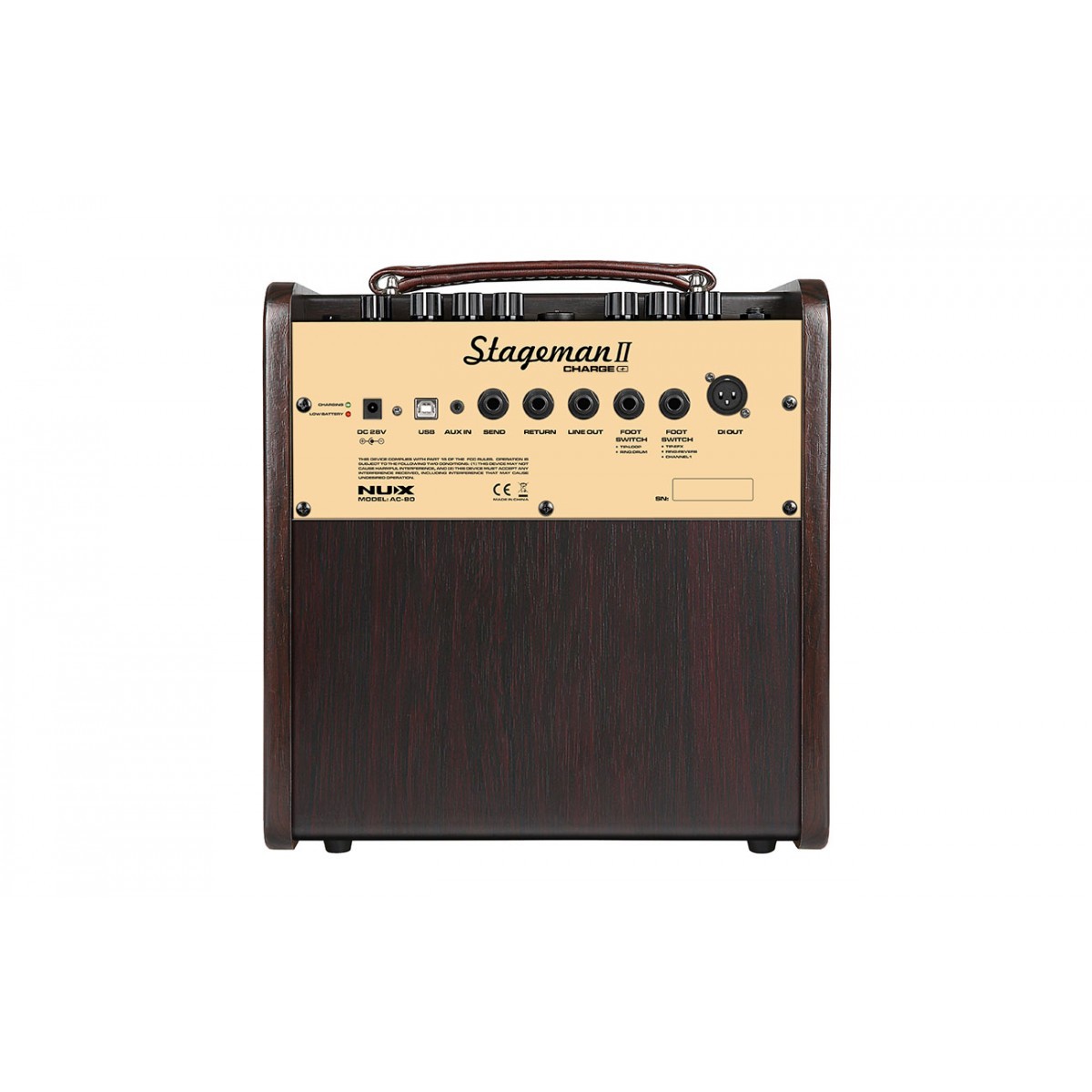 NUX Stageman II AC80 Charge Amplificatore acustica 80W batteria