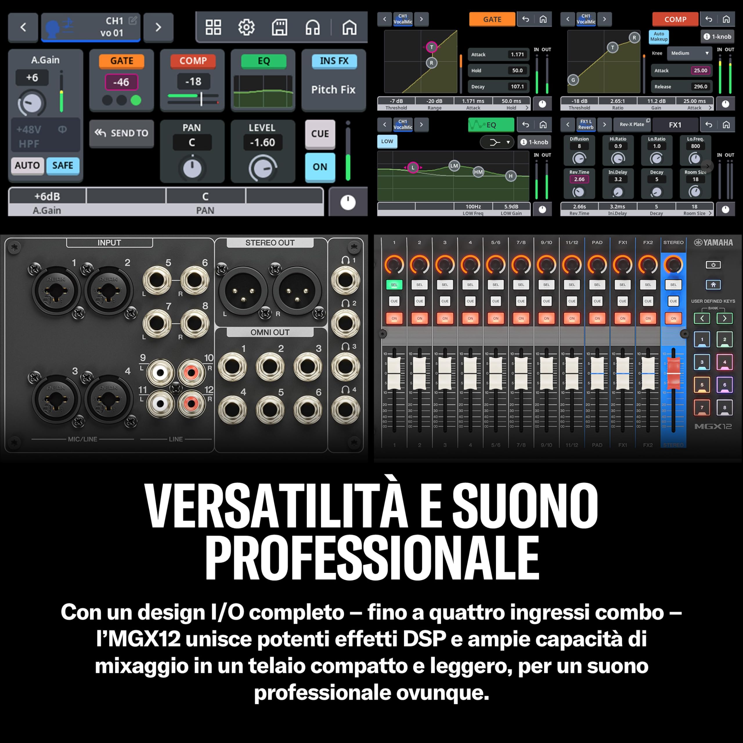 Yamaha MGX12 mixer digitale 12 canali bianco