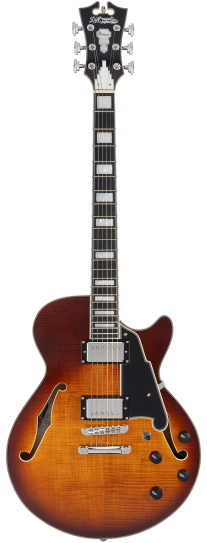 D'Angelico Premier SS Dark Iced Tea Burst chitarra semi-hollow ex demo