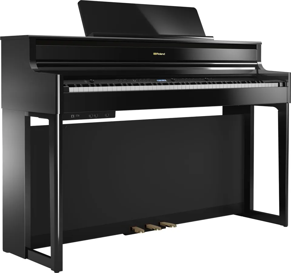 Roland HP704 PE pianoforte digitale nero lucido