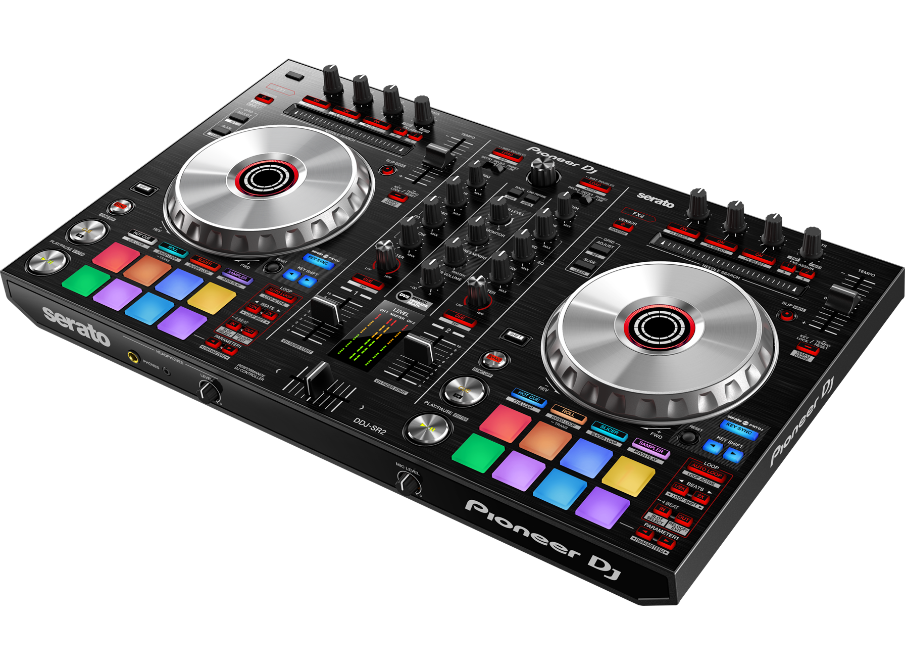 Pioneer DDJ-SR2 Controller DJ 2 Canali con Flight Case
