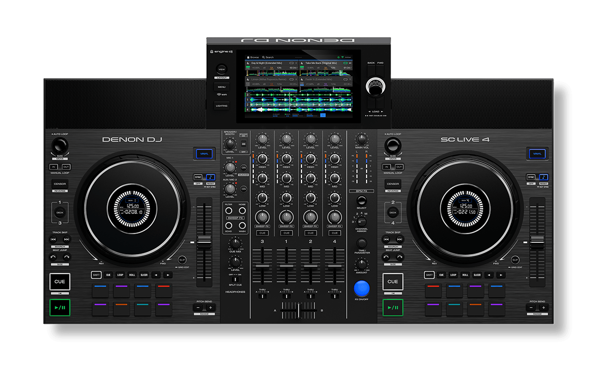 Denon DJ SC Live 4 controller DJ standalone 4 deck