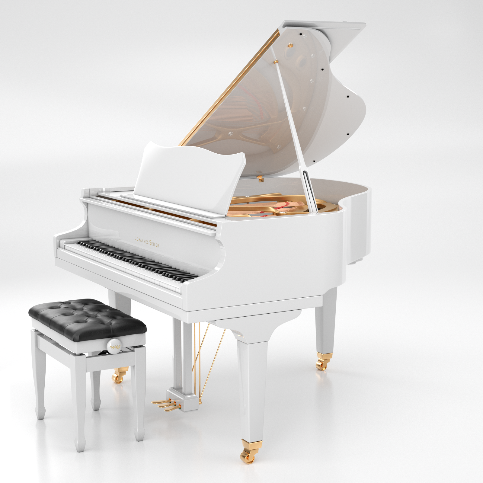 Seiler Johannes Seiler GS-149 pianoforte a coda nero lucido