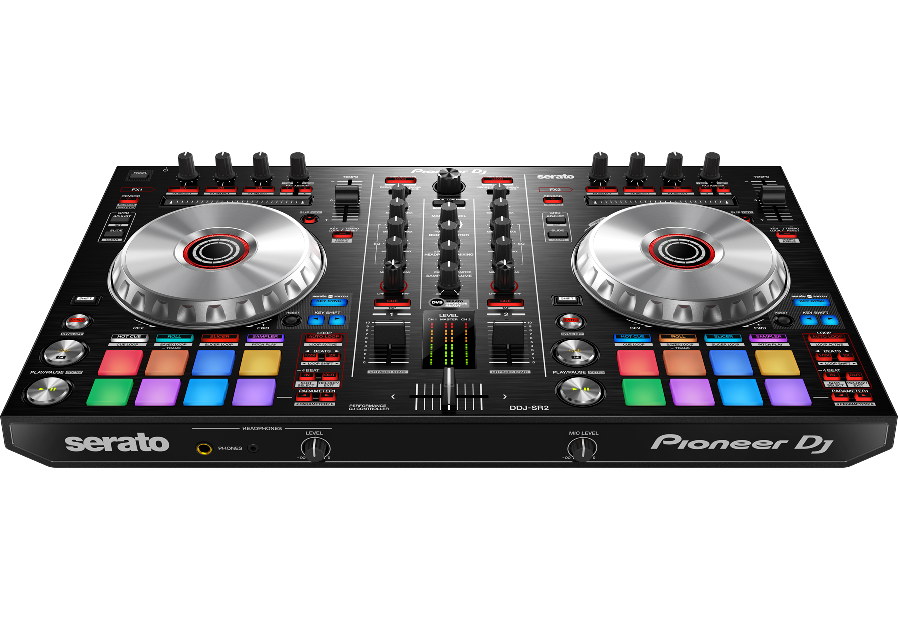 Pioneer DDJ-SR2 Controller DJ 2 Canali con Flight Case