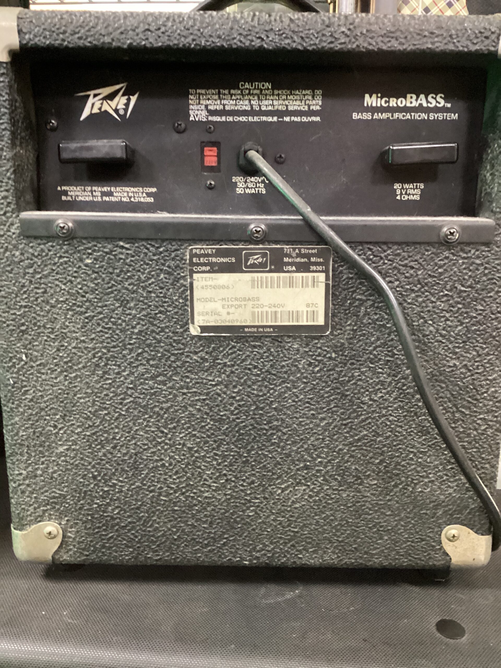 Peavey Micro Bass amplificatore basso 20W usato