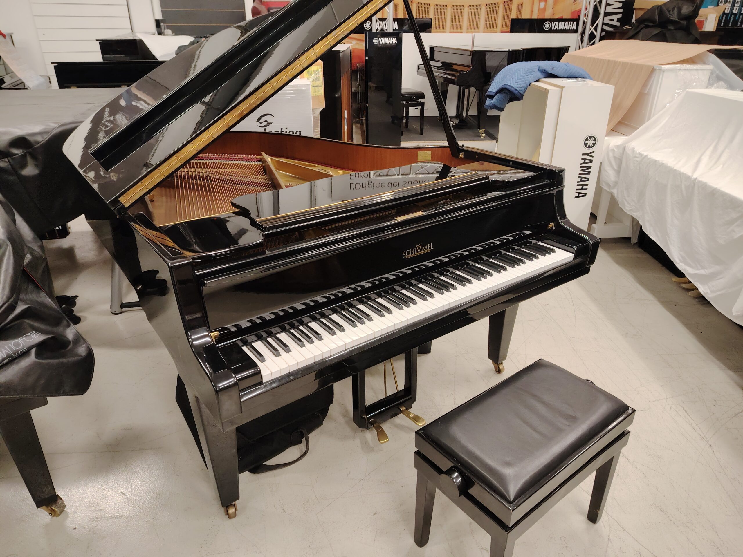 Schimmel 174T Pianoforte a Coda Nero 174cm Usato