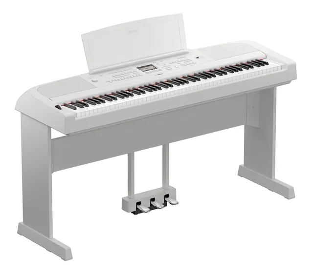 Yamaha DGX-670 WH pianoforte digitale 88 tasti bianco bundle
