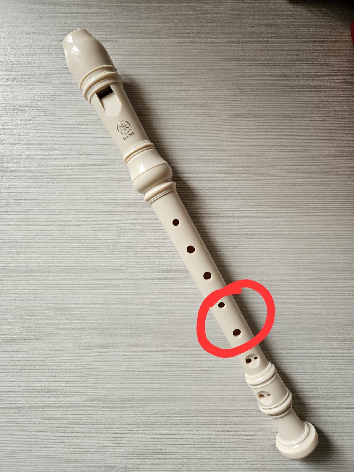 Yamaha YRS24B Flauto Dolce Soprano Do Avorio ABS Scuola