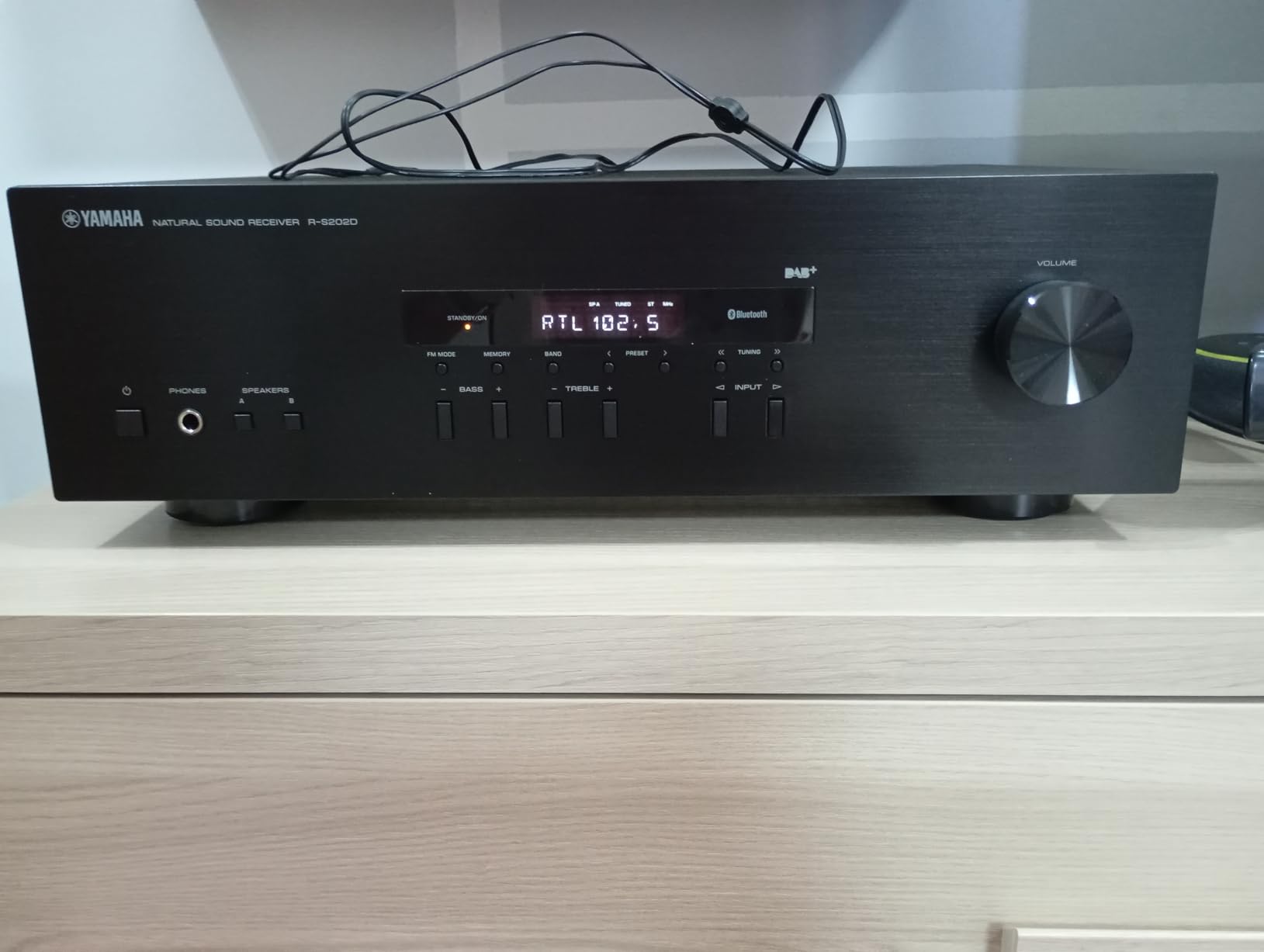 Yamaha R-S202D sintoamplificatore stereo nero Bluetooth