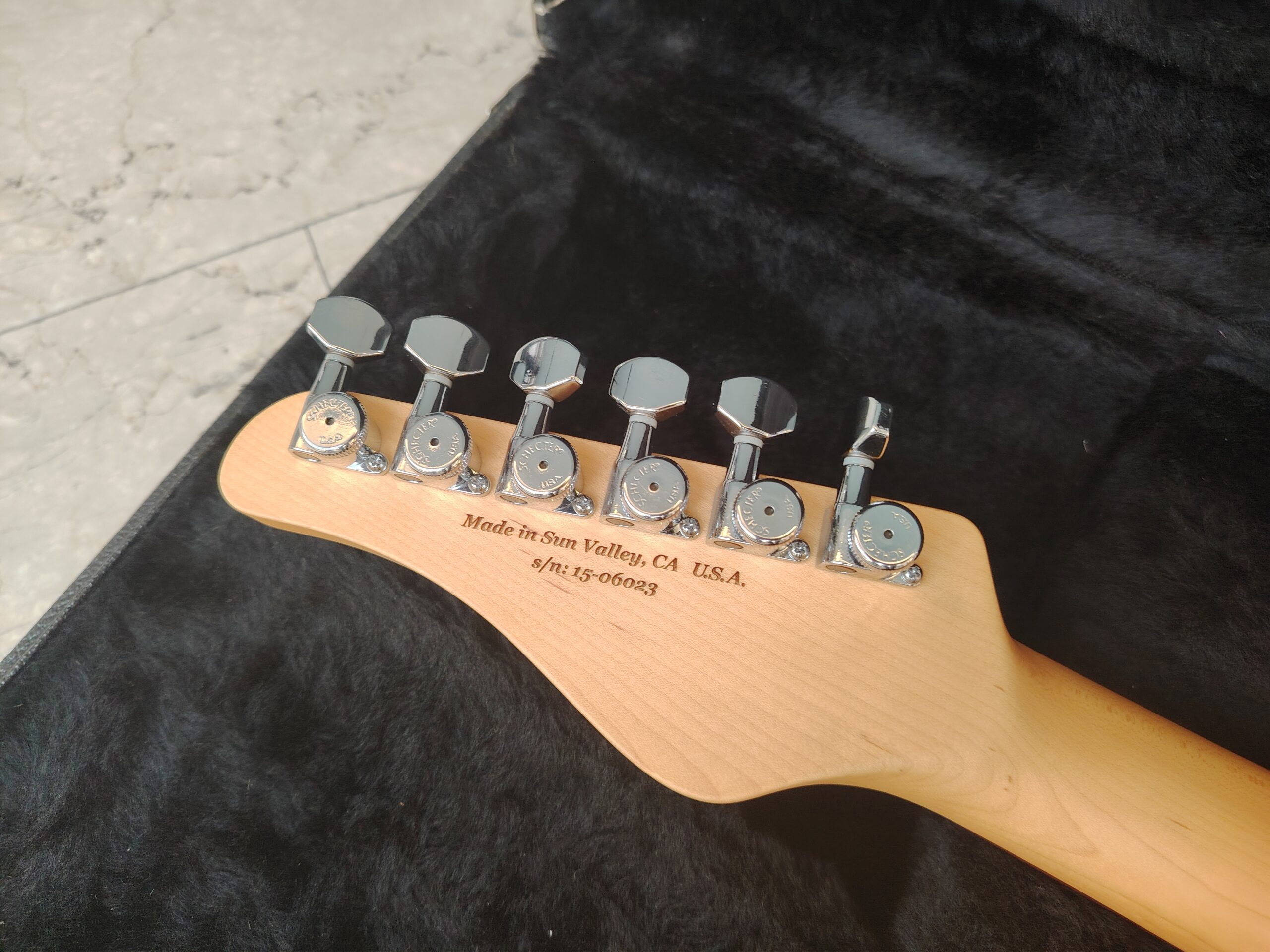 Schecter Sunset Custom chitarra elettrica Trans Black usato
