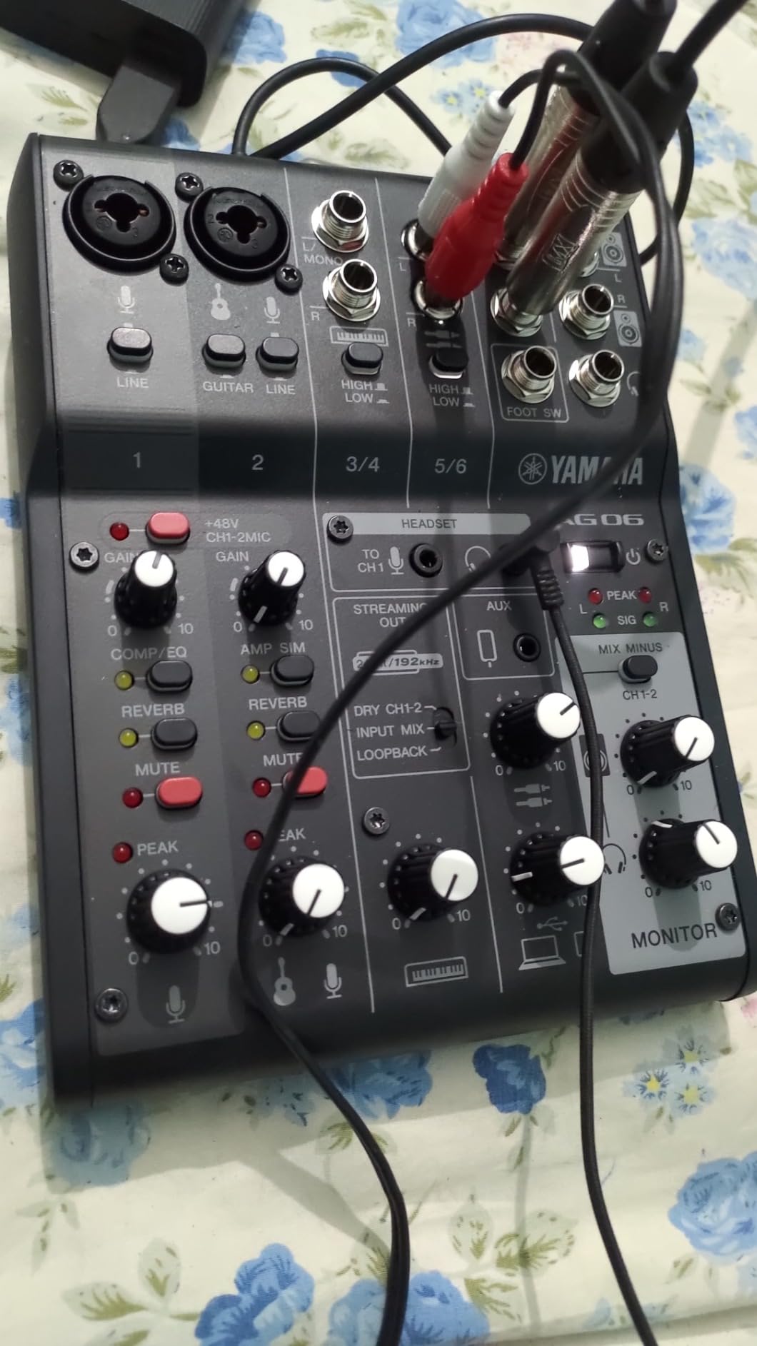 Yamaha AG06MK2 Mixer 6 Canali Streaming Nero USB-C