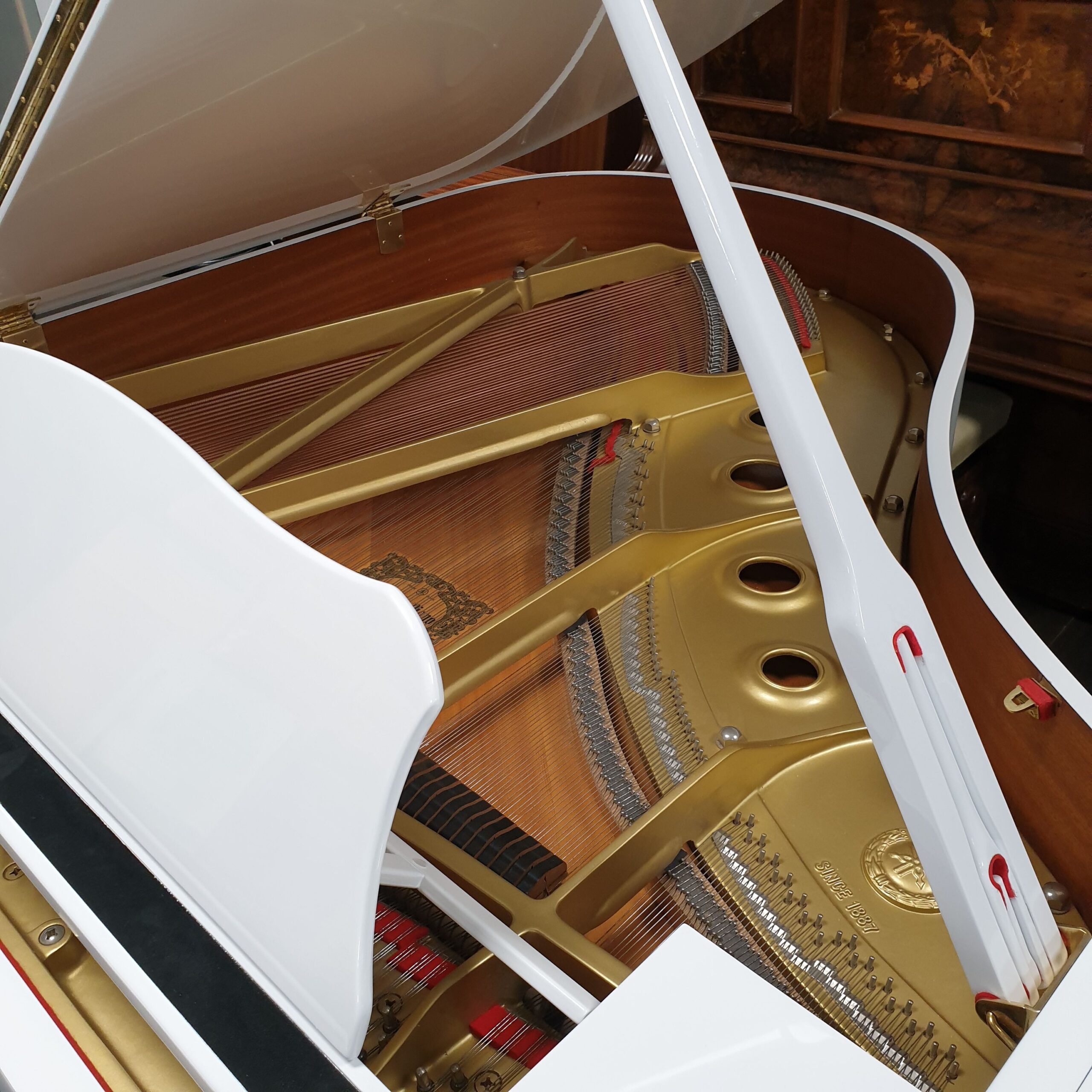 Yamaha G2 pianoforte a coda bianco lucido anni 90
