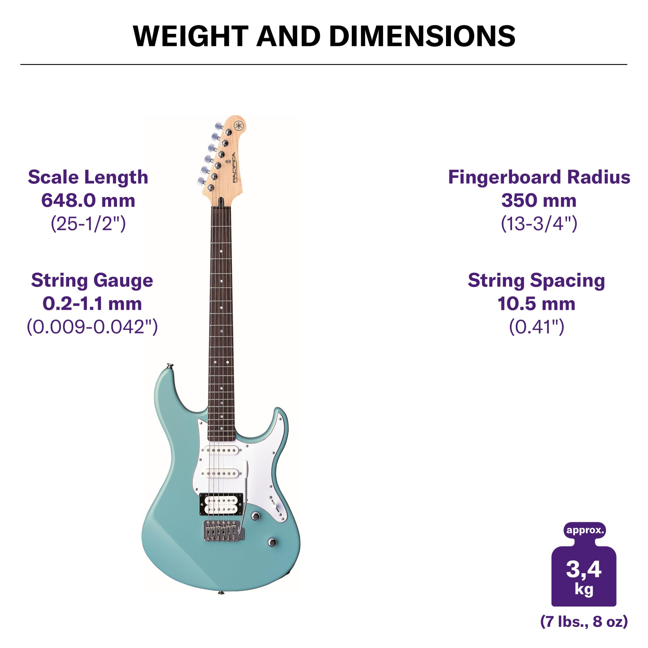 Yamaha Pacifica 112V chitarra elettrica blu sonico HSS