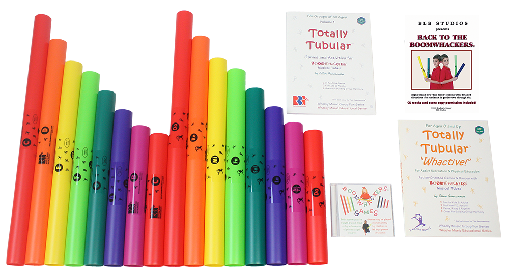 Boomwhackers BW16AP activity pack 16 tubi con libri e CD