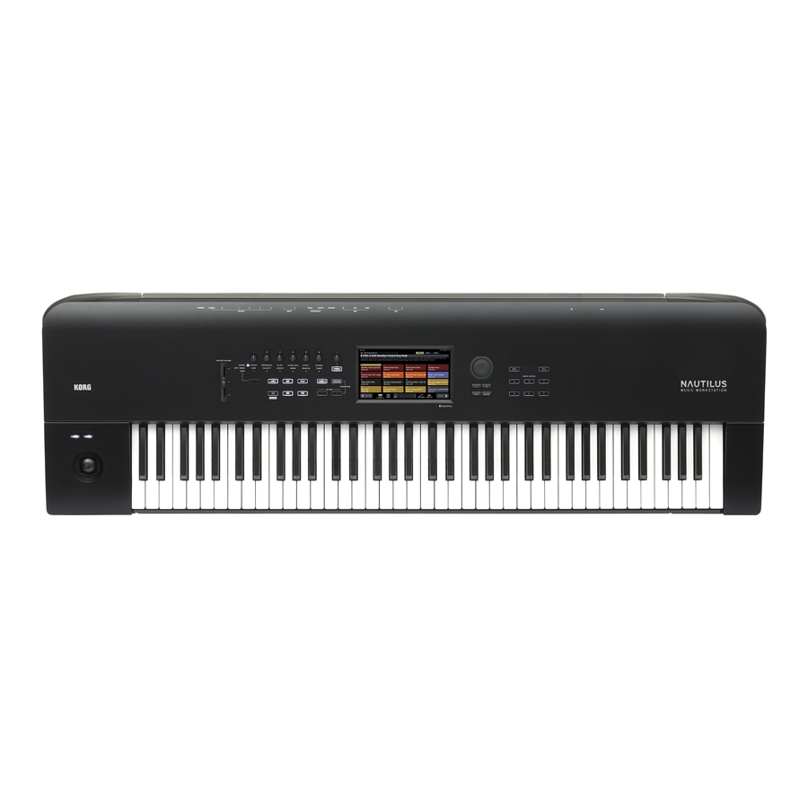 Korg Nautilus 73 Workstation Synth 73 Tasti Touch Display