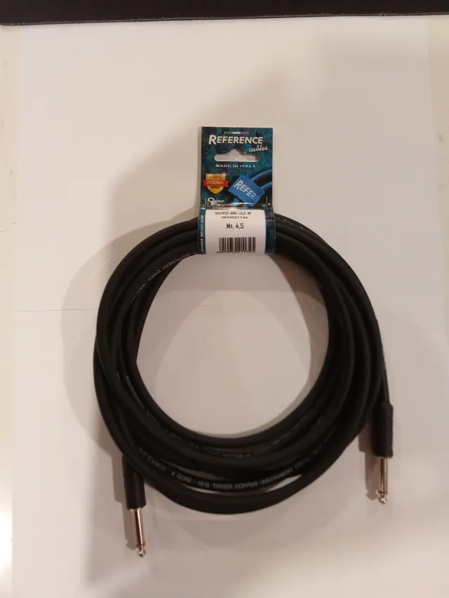 Reference GCR2 cavo jack chitarra 4,5m Nero jack 6,3mm