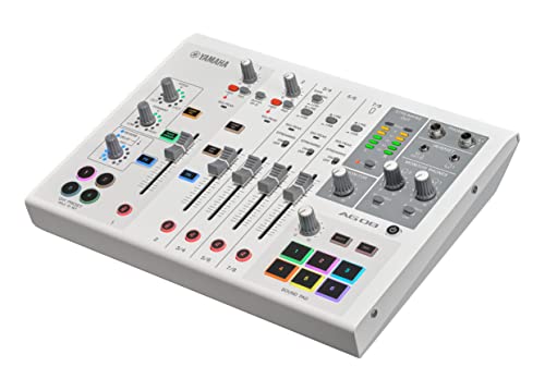 Yamaha AG08 Mixer Streaming Bianco USB DSP Effetti