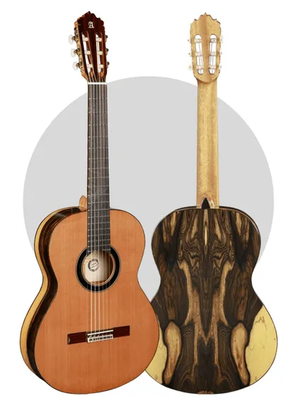 Alhambra 6 Ebano Bianco chitarra classica cedro massello