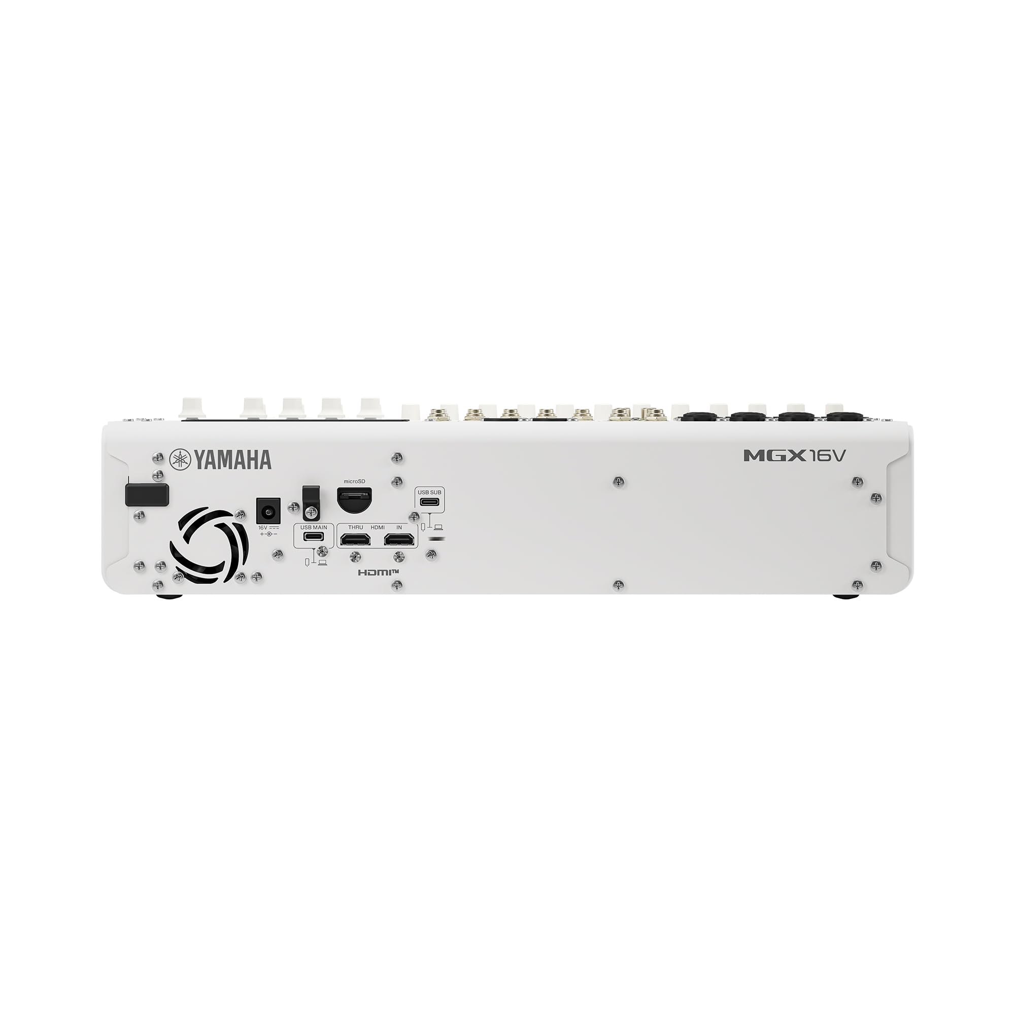 Yamaha MGX16V Mixer Audio Video Bianco Touch HDMI USB