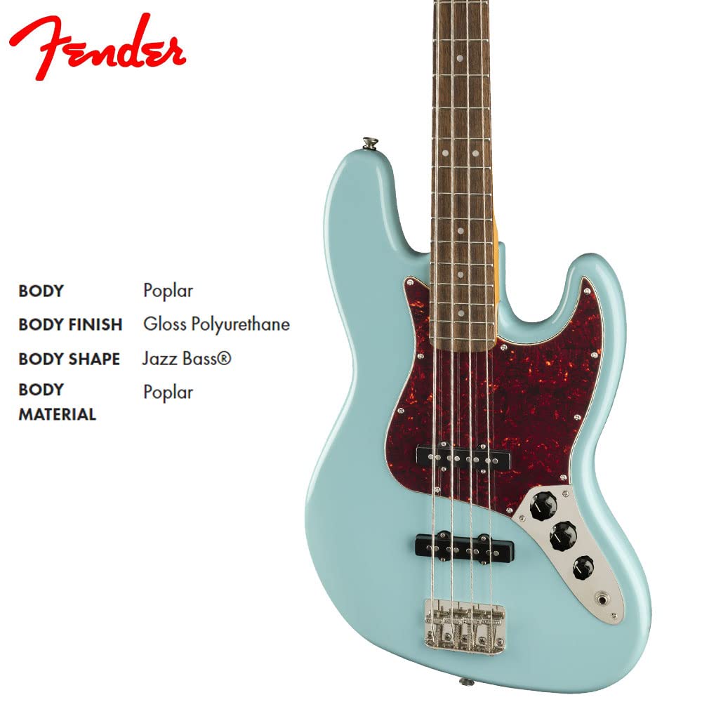 Squier Classic Vibe '60s Jazz Bass basso elettrico Daphne Blue