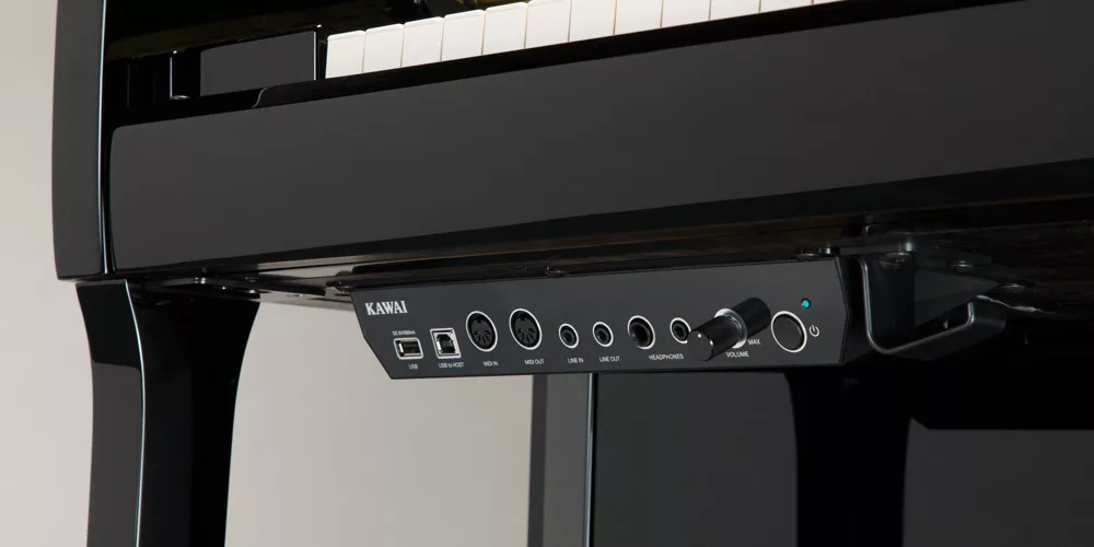 Kawai K800 ATX4 pianoforte verticale silent cuffia