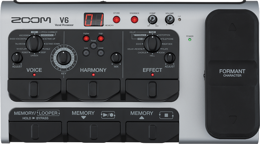 Zoom V6 vocal processor effetto voce per live