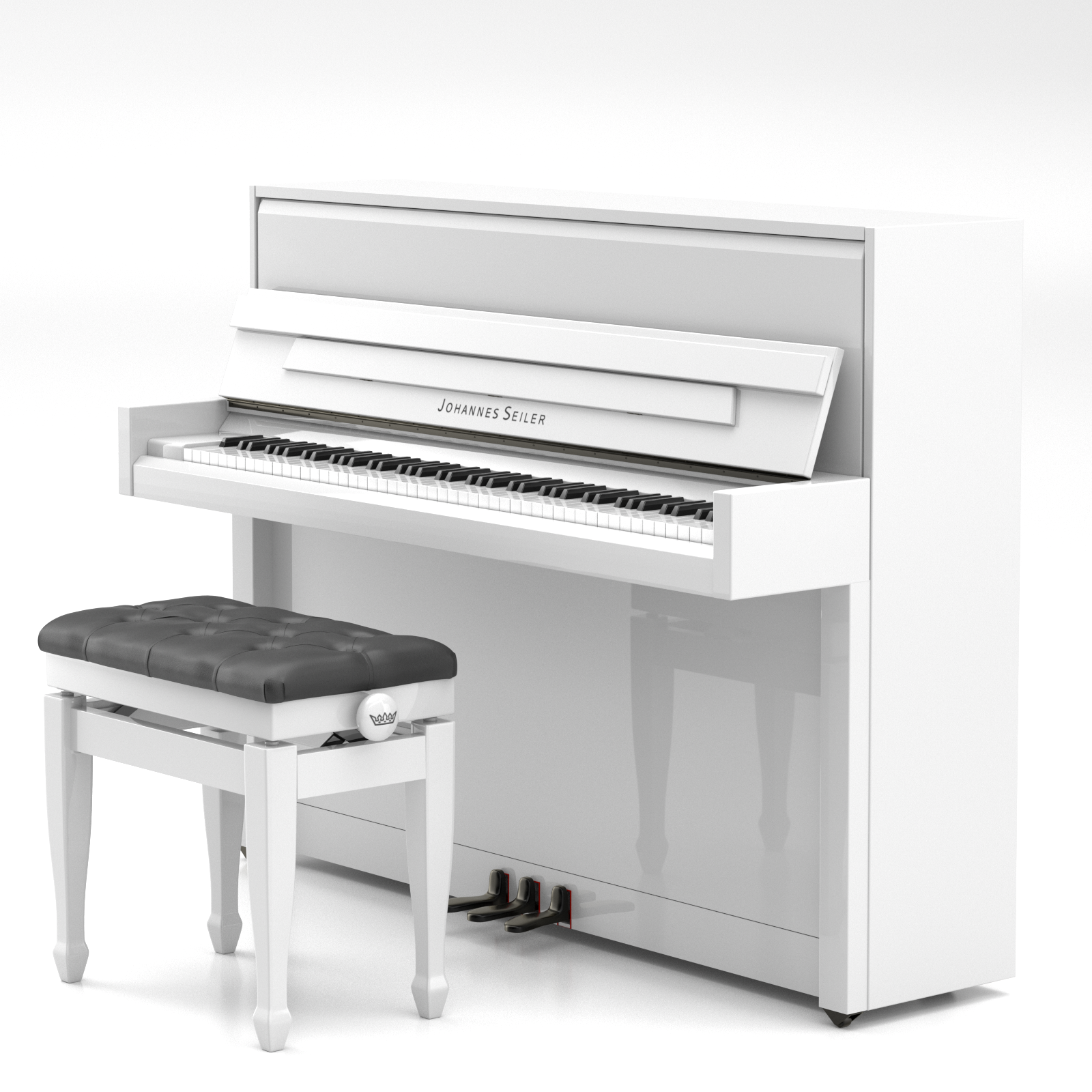 Johannes Seiler GS-110 BDR pianoforte verticale nero lucido