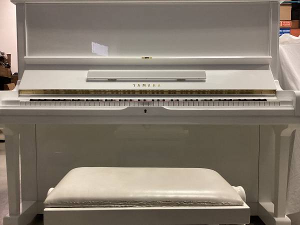 Yamaha U3 Pianoforte Verticale Bianco Usato 131 cm