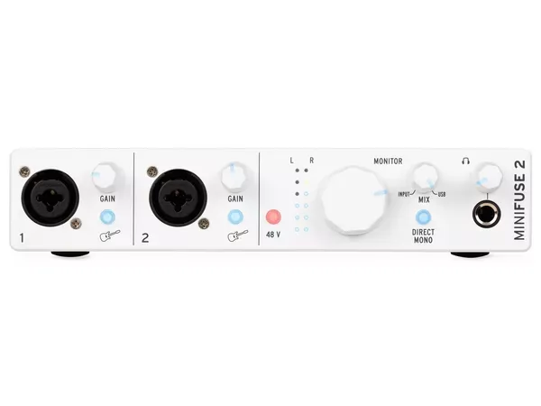 Arturia MiniFuse 2 Scheda Audio Bianca USB-C
