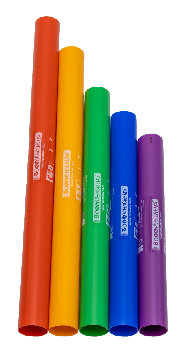 Boomwhackers BWCG tubi sonori 5 note cromatiche colorati