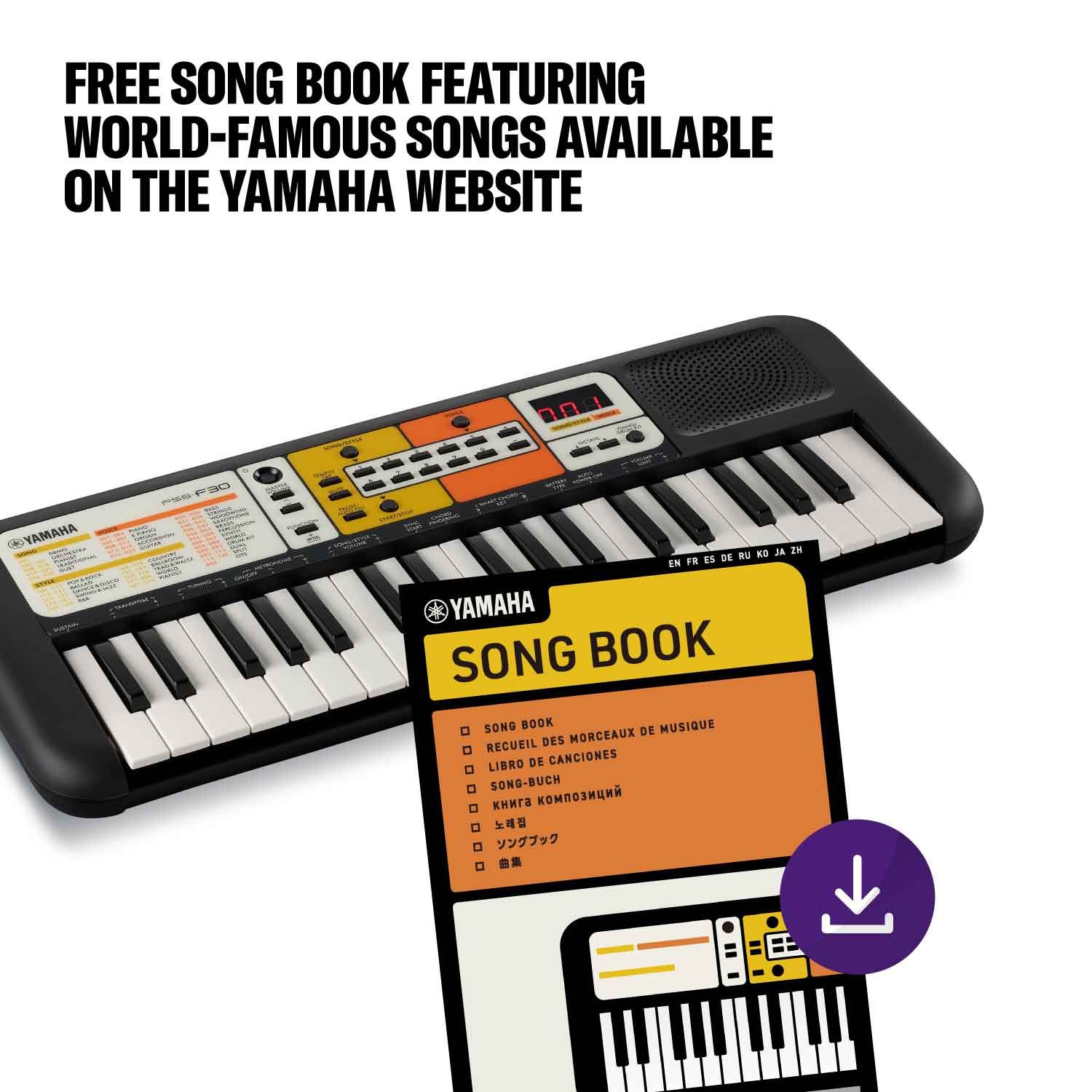 Yamaha PSS-F30 tastiera 37 mini tasti per bambini