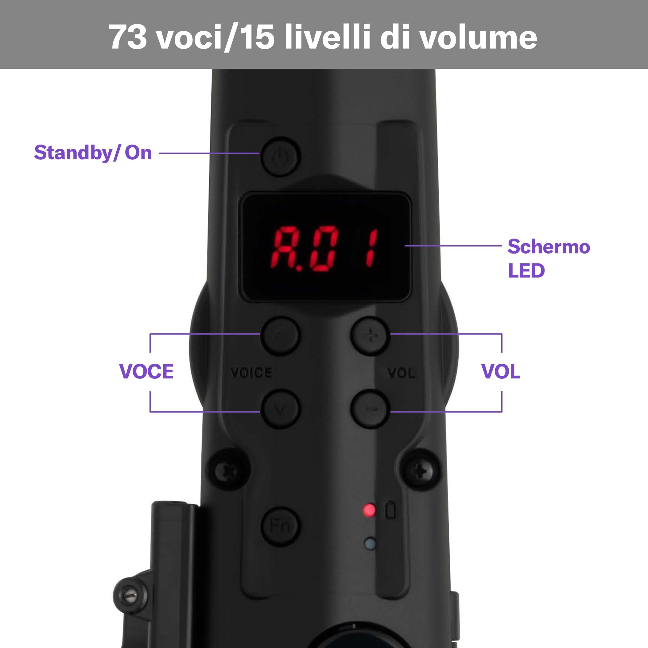 Yamaha YDS-120 sax digitale 56 voci con cuffie