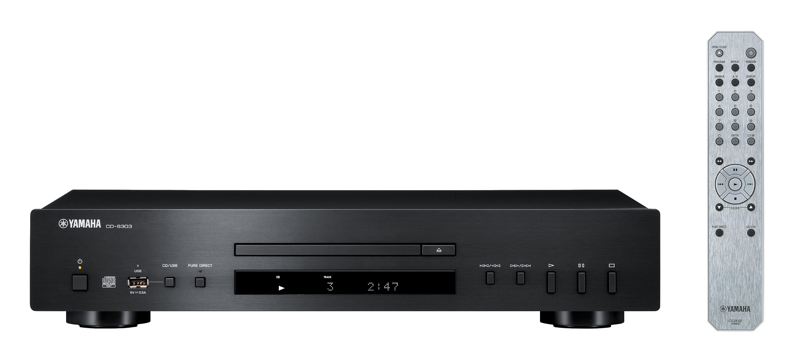 Yamaha CD-S303 Lettore CD USB Hi-Res Nero