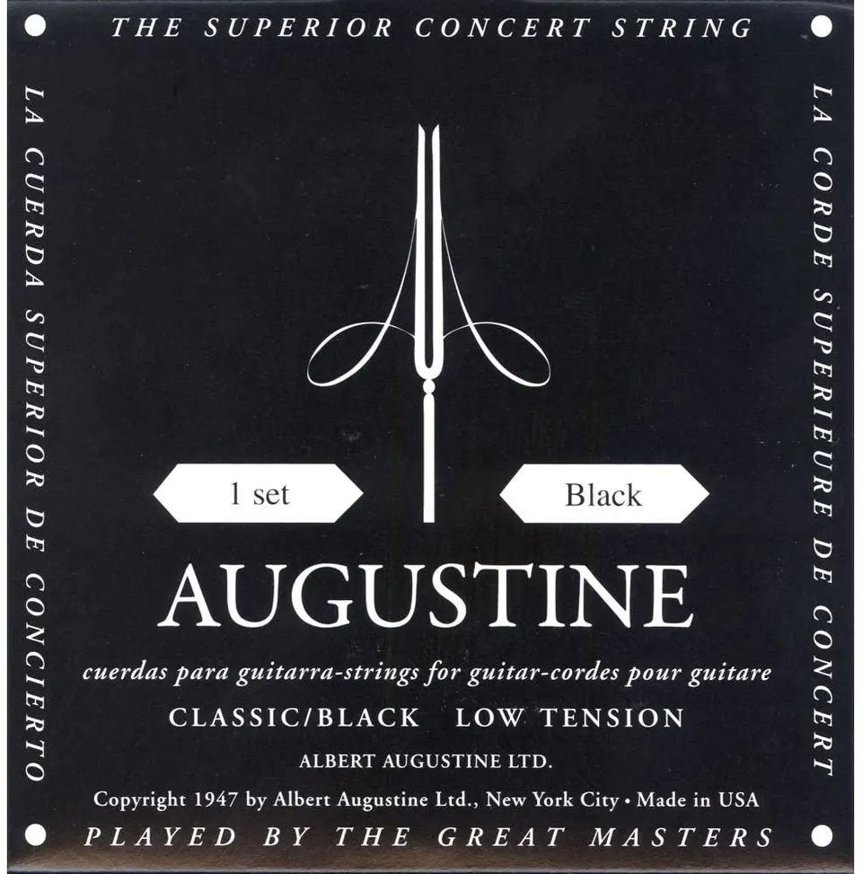Augustine Nere corde chitarra classica bassa tensione