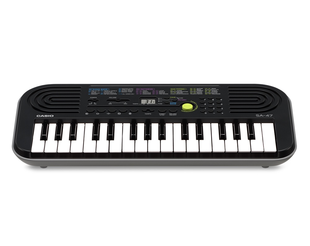 Casio SA-47 Tastiera Elettronica 32 Mini Tasti Grigia 100 Toni