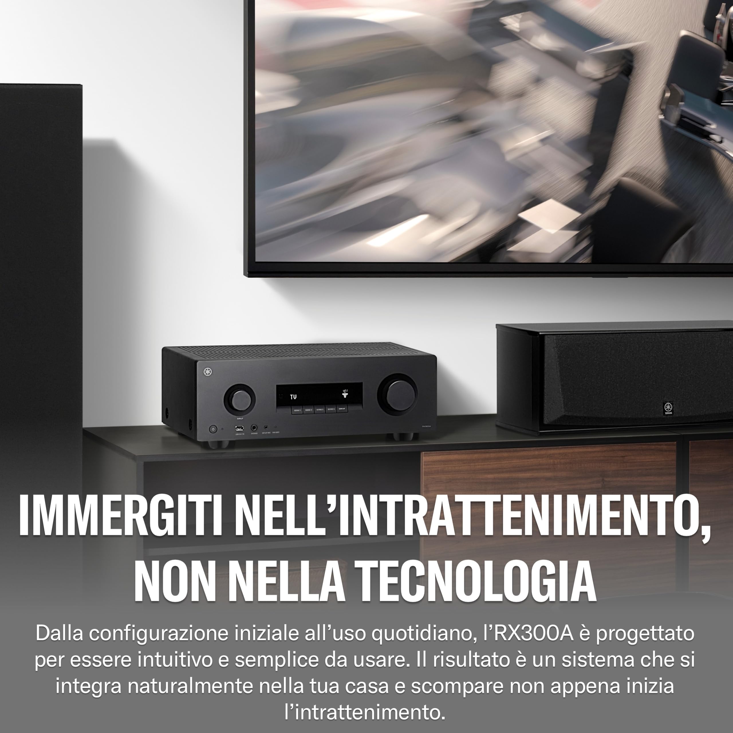 Yamaha RX300A Sintoamplificatore 5.2 Nero Dolby Atmos