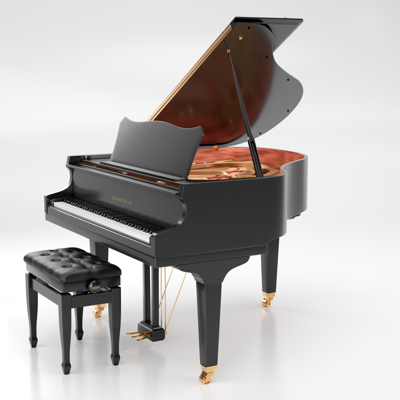 Seiler Johannes Seiler GS-149 pianoforte a coda nero lucido