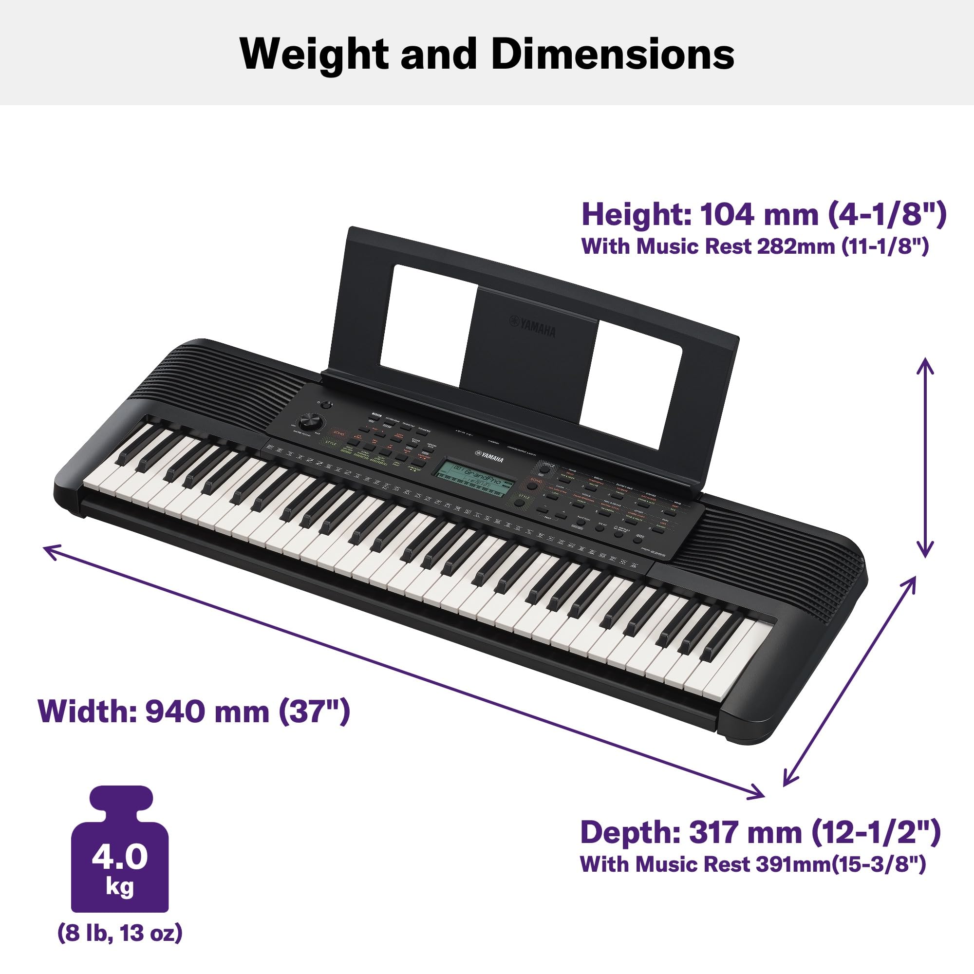 Yamaha PSR-E283 tastiera digitale 61 tasti lezioni online
