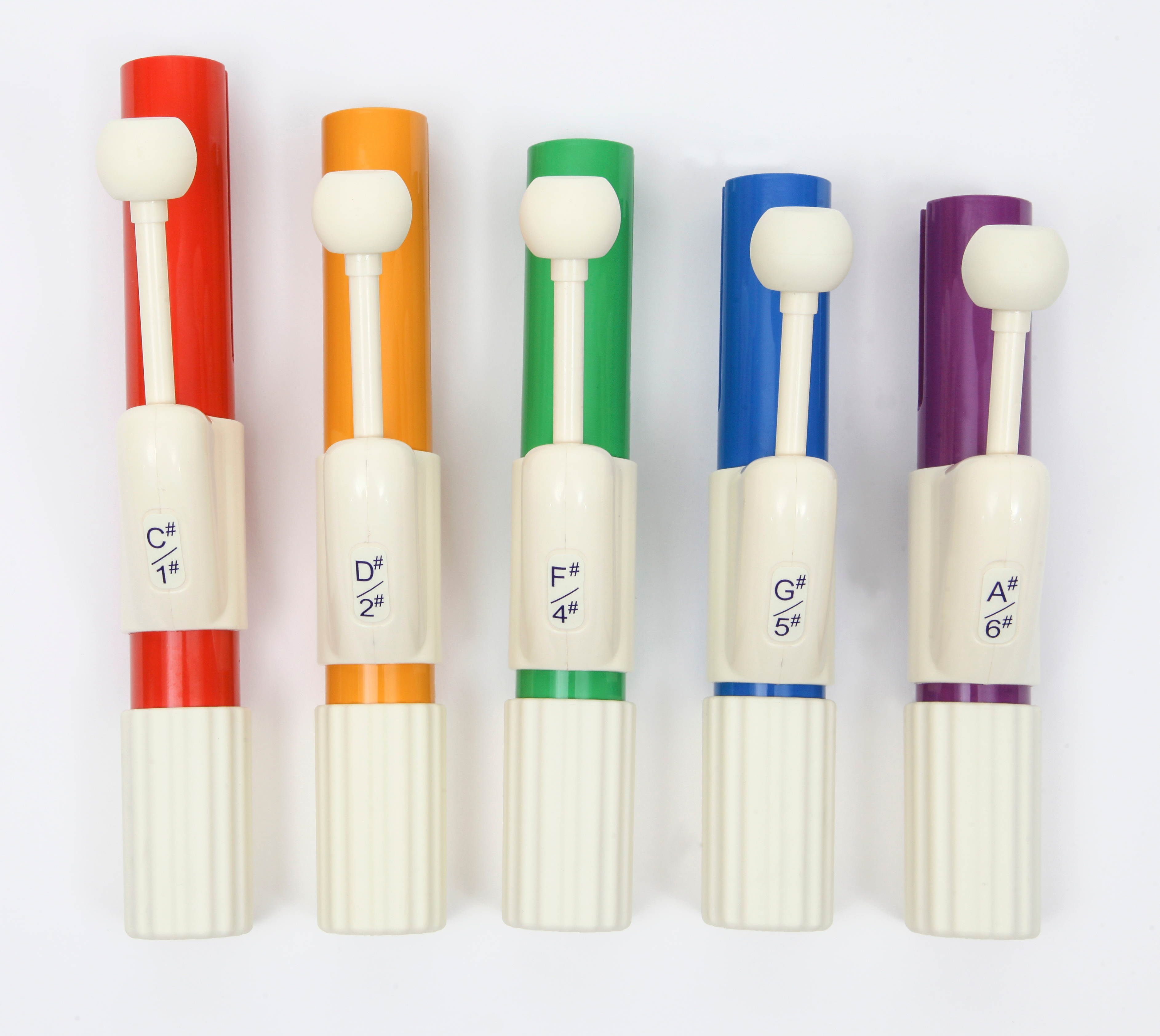 Boomwhackers Chroma-Notes CNC5 campanelle a mano 5 note cromatiche