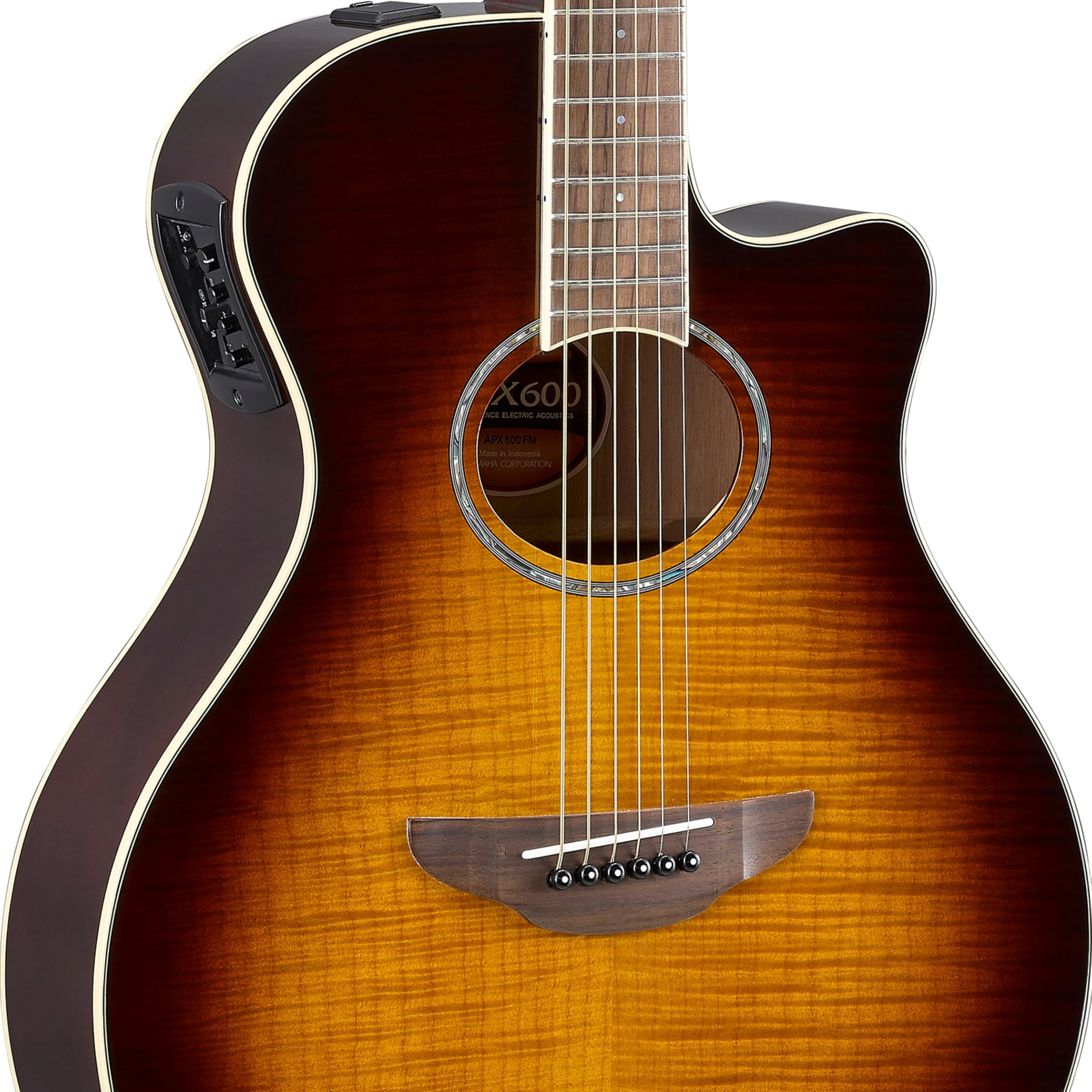 Yamaha APX600FM chitarra elettroacustica ambra acero EQ