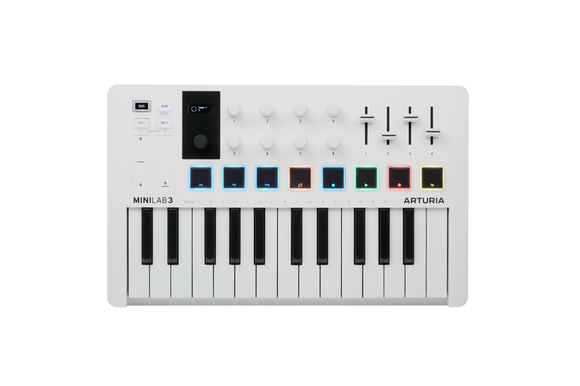 Arturia MiniLab 3 Tastiera MIDI 25 Tasti con Pad USB-C