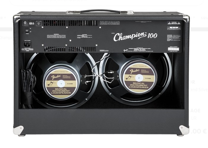 Fender Champion 100 Amplificatore Chitarra 100W 2x12