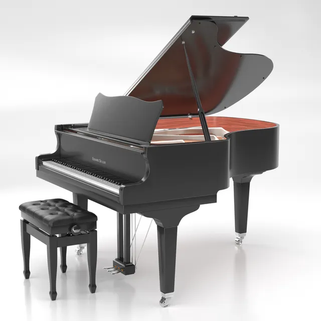 Seiler ED-168 Nickel pianoforte a coda nero lucido