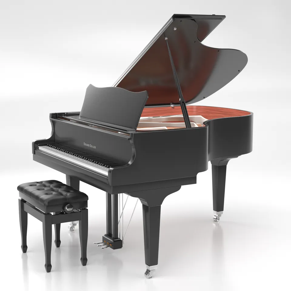 Seiler ED-168 Nickel pianoforte a coda nero lucido