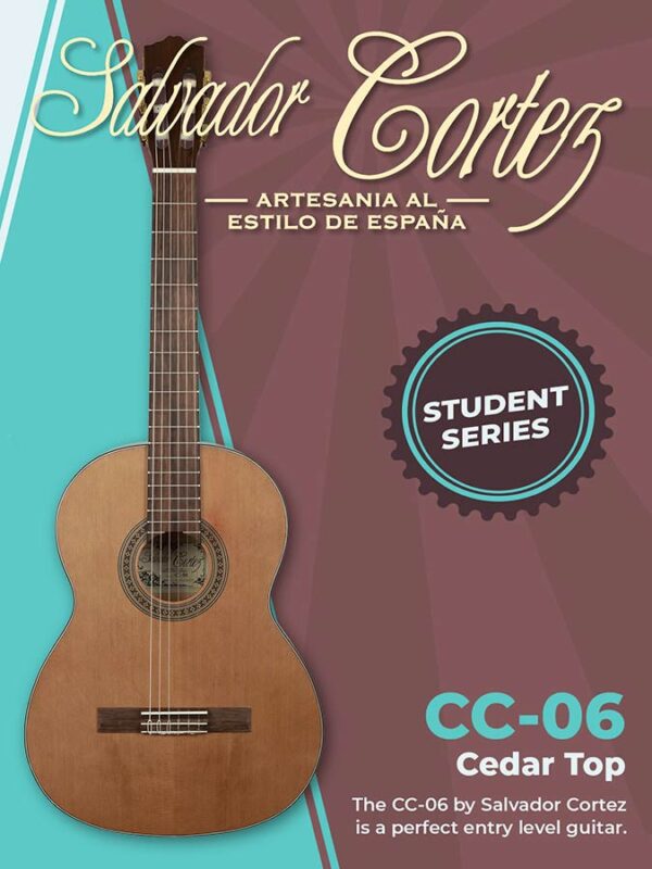Salvador Cortez CC-06 chitarra classica 4/4 cedro