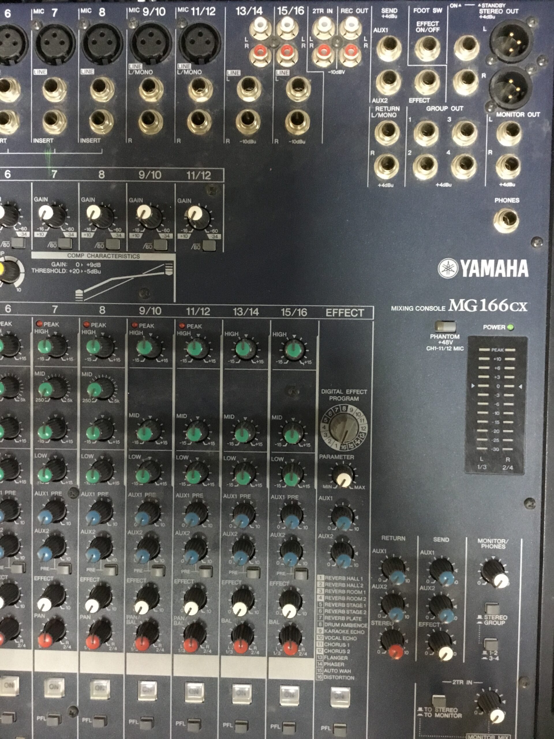 Yamaha MG MG166CX mixer analogico usato 16 canali con effetti