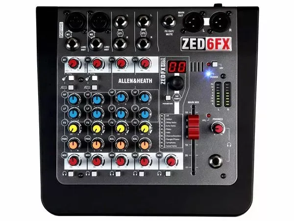 Allen & Heath ZED-6FX ZED6FX mixer compatto 6 canali effetti